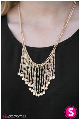 Hey, Jealousy - Gold - Paparazzi necklace