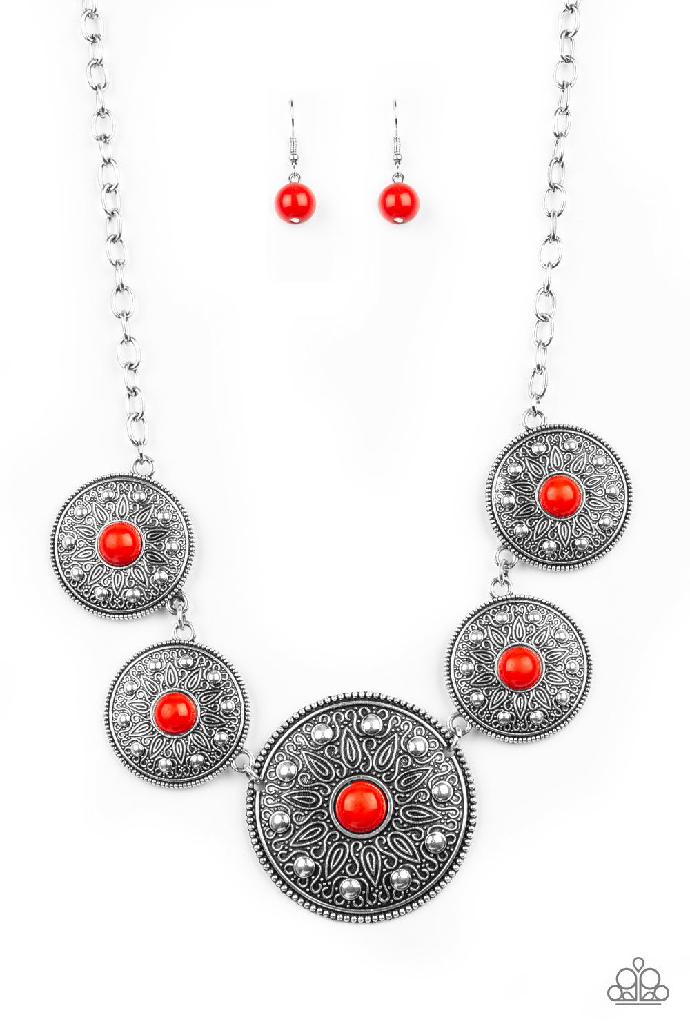 Hey SOL Sister - red - Paparazzi necklace