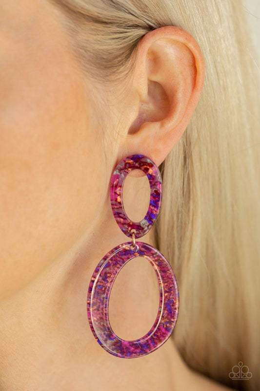 Hey Haute Rod-multi-Paparazzi earrings