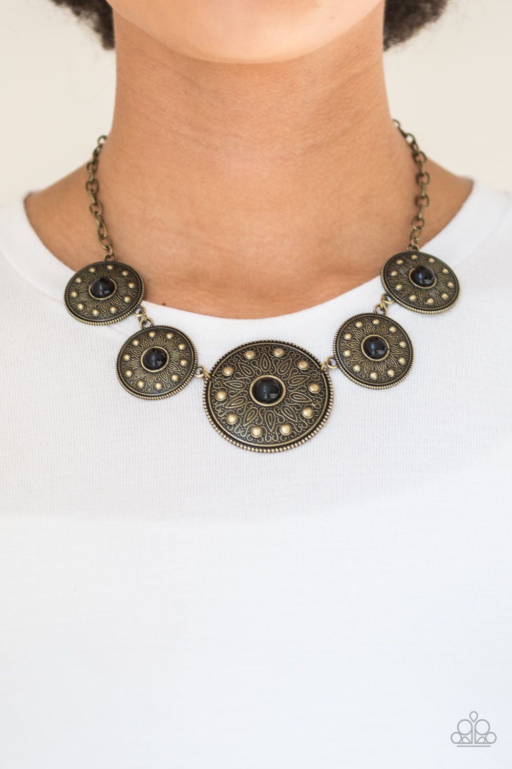 Hey SOL Sister-black-Paparazzi necklace