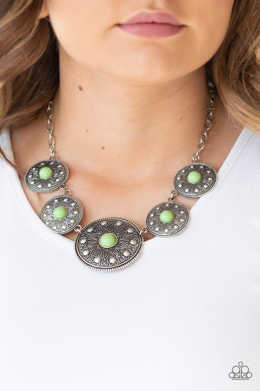 Hey SOL Sister-green-Paparazzi necklace