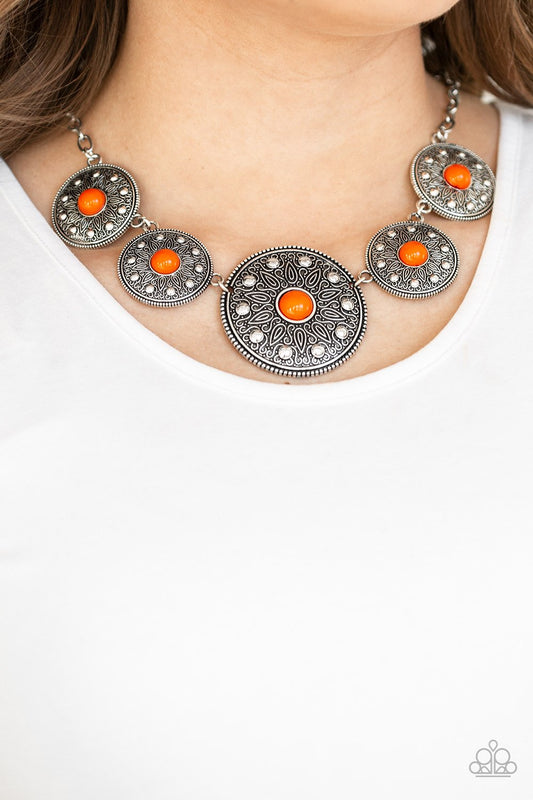 Hey, SOL Sister-orange-Paparazzi necklace