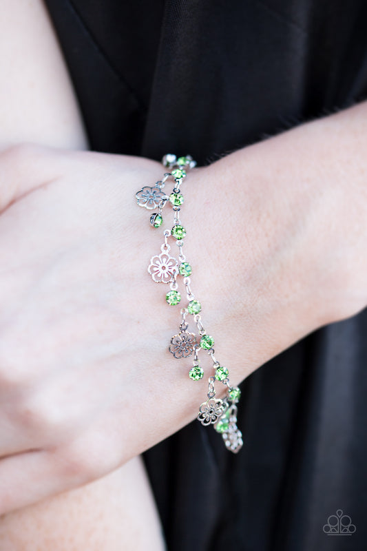 Hibiscus Breeze - green - Paparazzi bracelet