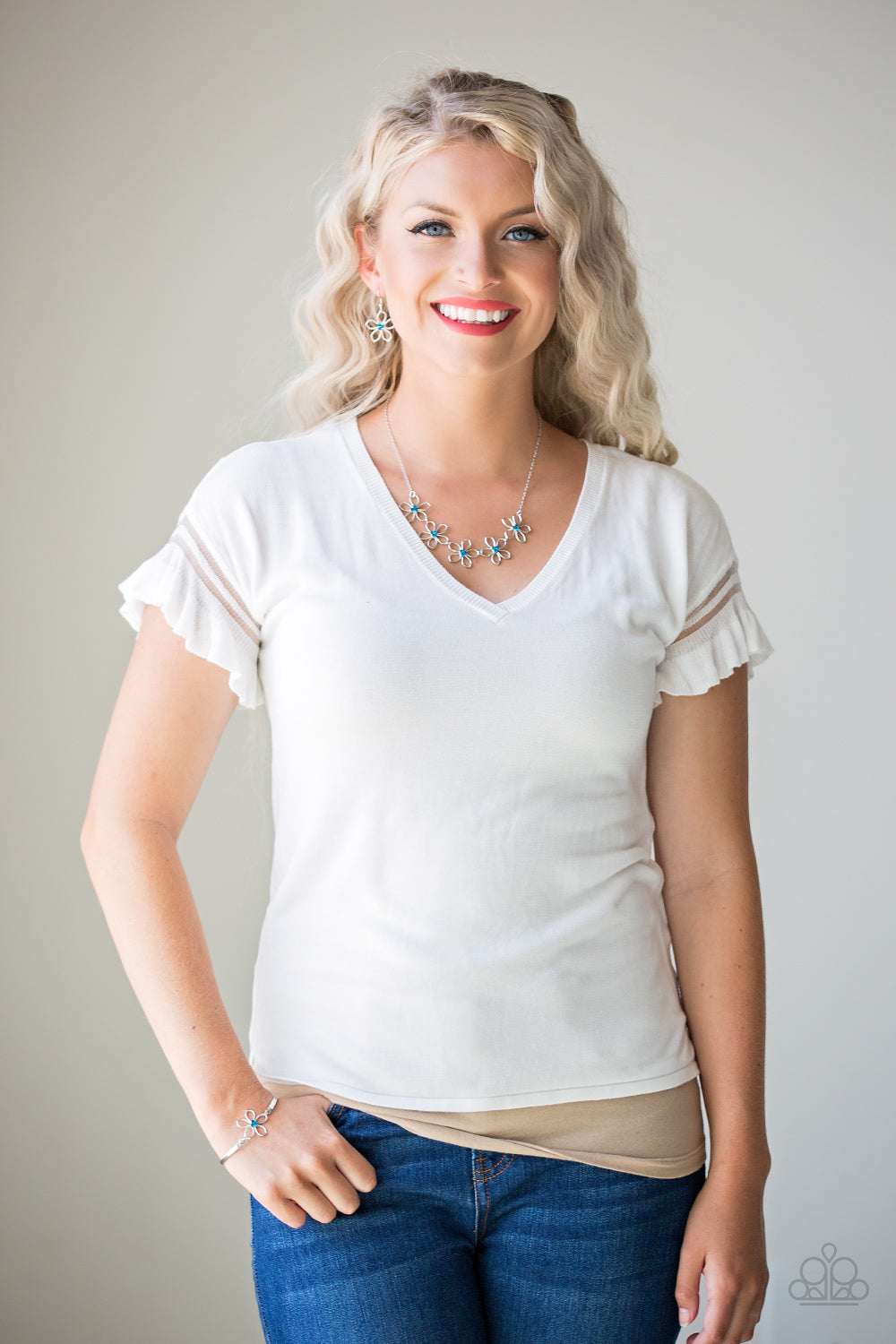 Hibiscus Hipster - blue - Paparazzi bracelet