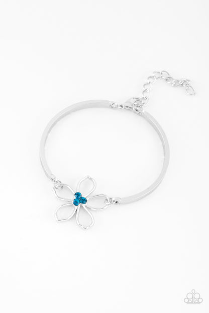 Hibiscus Hipster - blue - Paparazzi bracelet