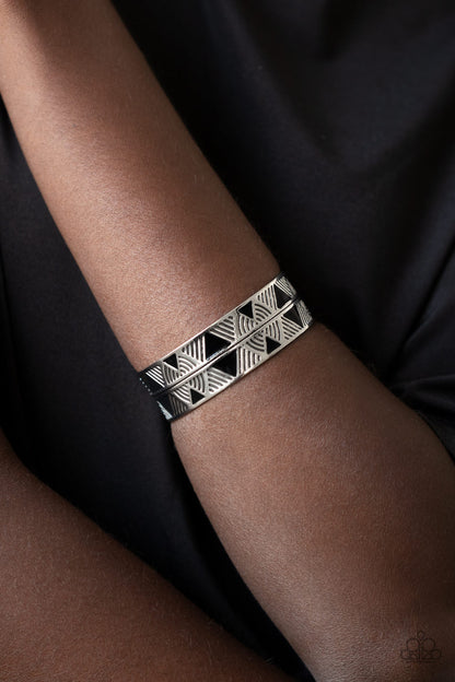 Hidden Glyphs - black - Paparazzi bracelet