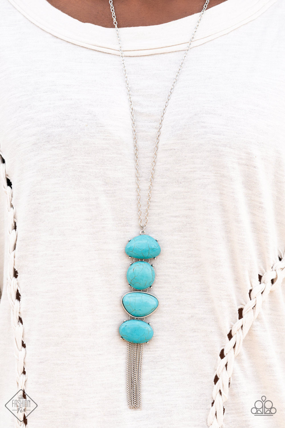 Hidden Lagoon - blue - Paparazzi necklace