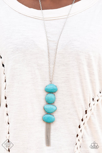Hidden Lagoon - blue - Paparazzi necklace