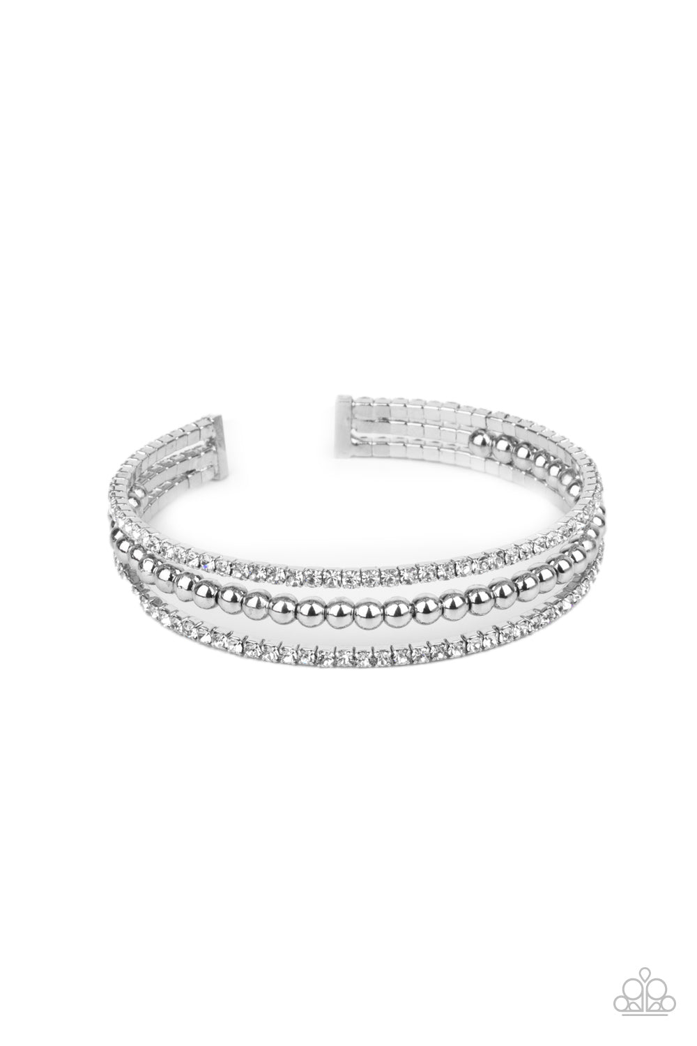 High-End Eye Candy - white - Paparazzi bracelet