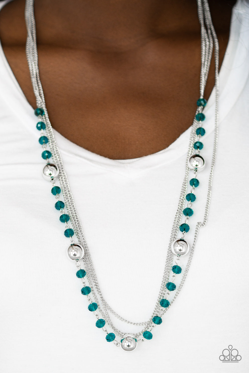High Standards - blue - Paparazzi necklace