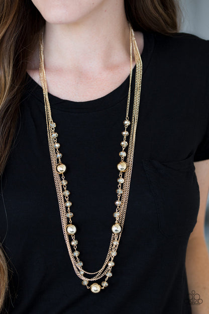 High Standards - gold - Paparazzi necklace