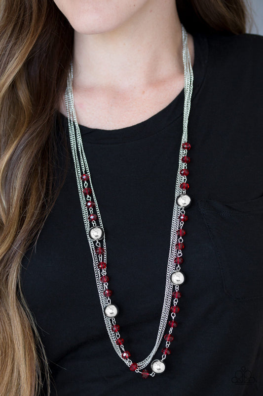 High Standards - red - Paparazzi necklace