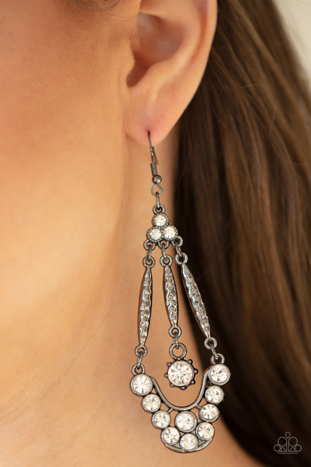 High Ranking Radiance - black - Paparazzi earrings