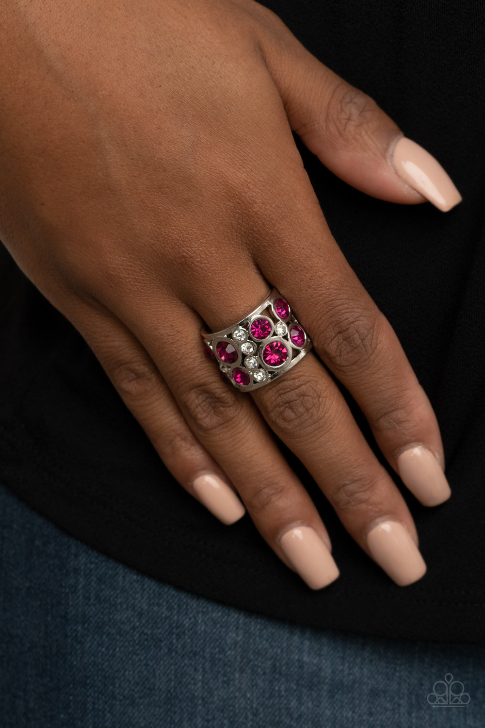 High Roller Royale - pink - Paparazzi ring