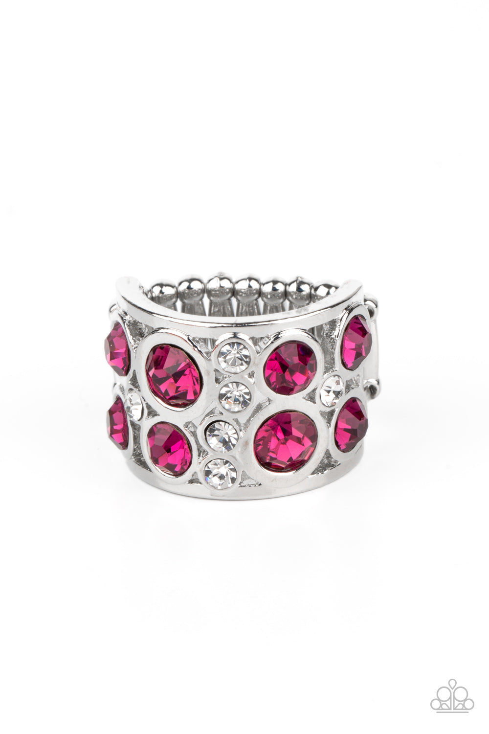High Roller Royale - pink - Paparazzi ring
