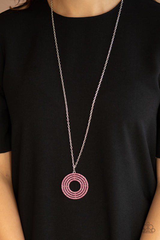 High Value Target - pink - Paparazzi necklace