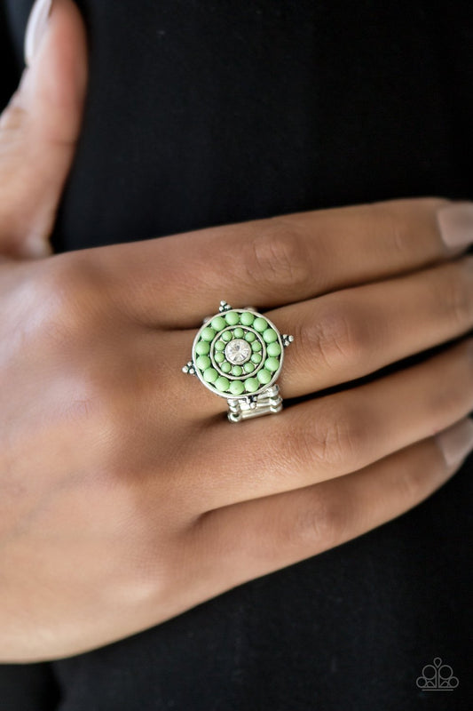 High Tide Pool Party - green - Paparazzi ring