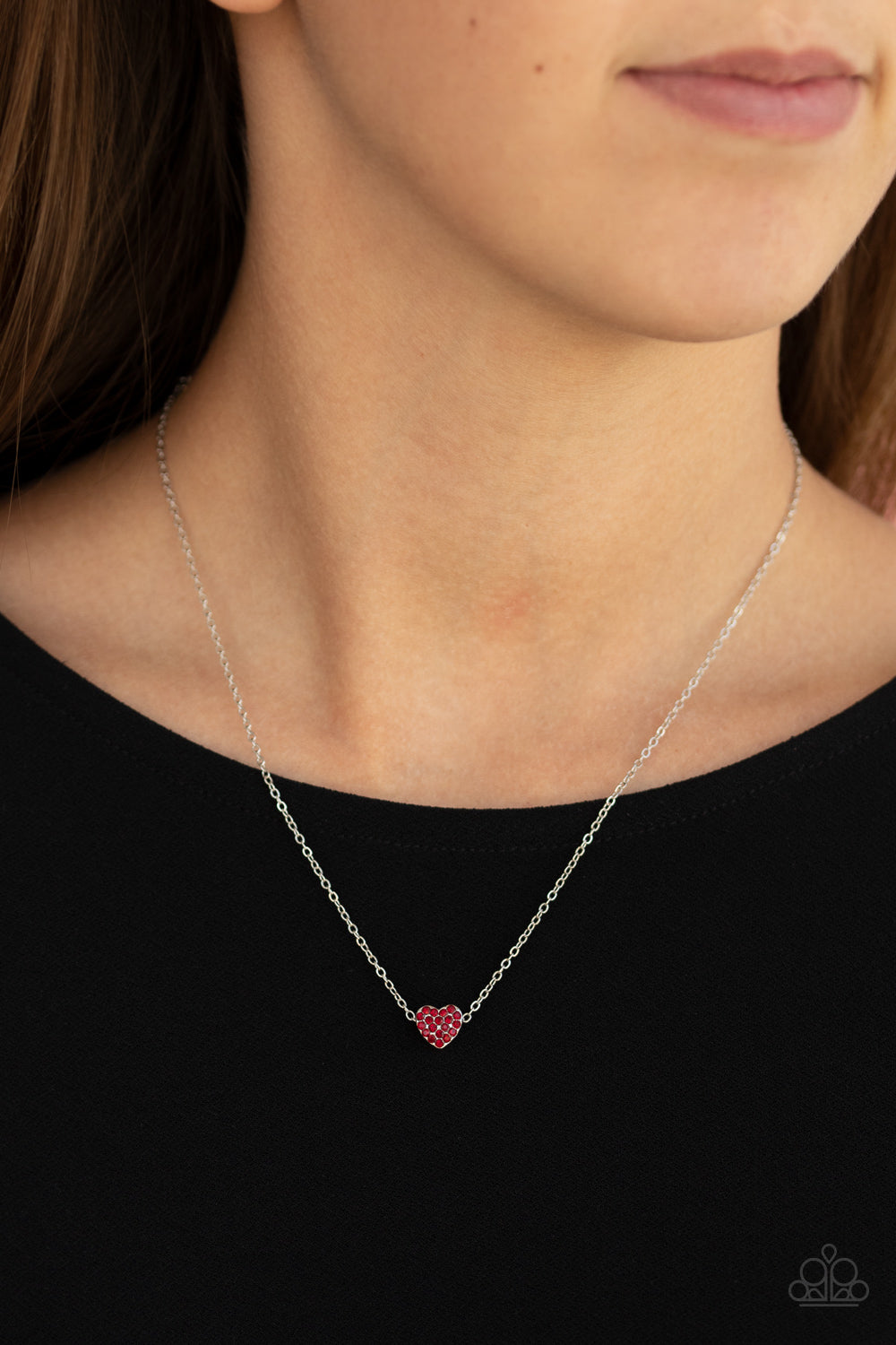 Hit 'Em Where It HEARTS - red - Paparazzi necklace