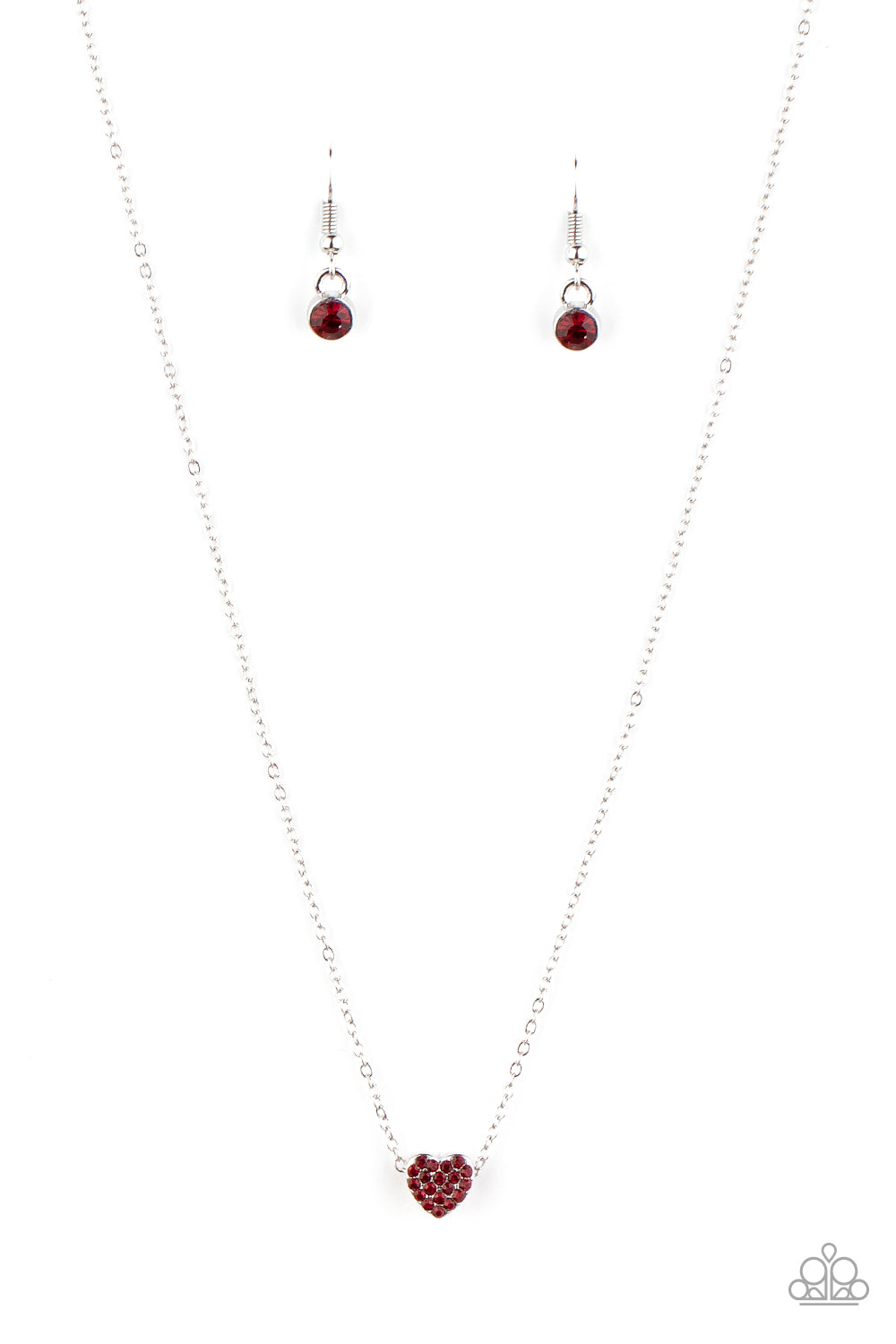 Hit 'Em Where It HEARTS - red - Paparazzi necklace