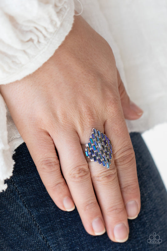 Hive Hustle - blue - Paparazzi ring