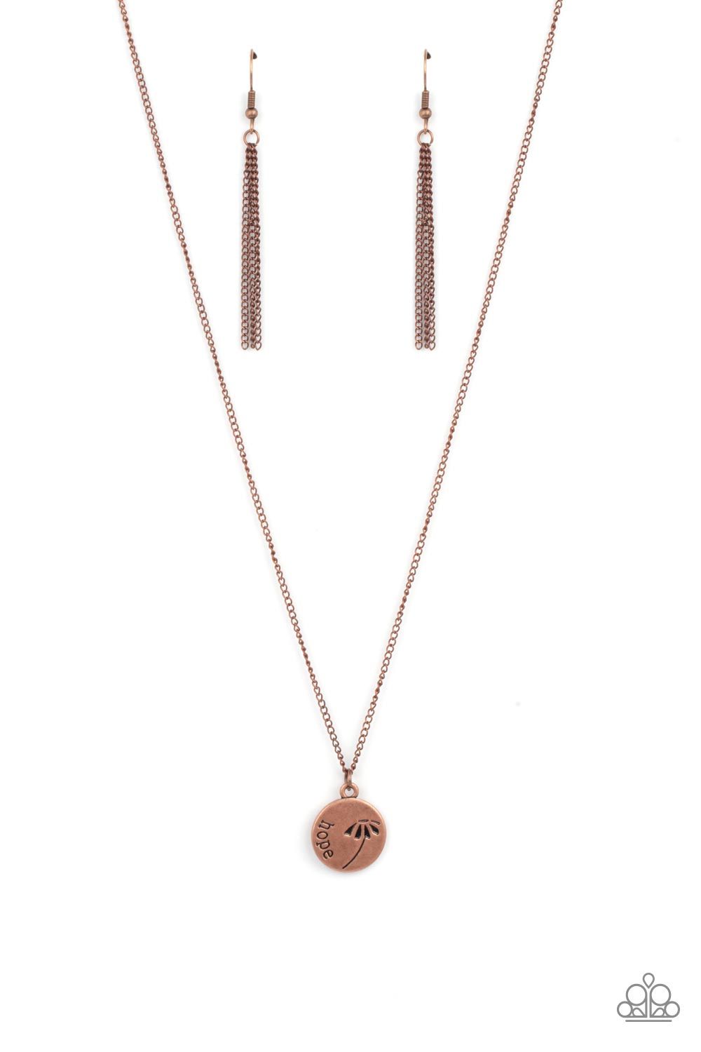 Hold On To Hope - copper - Paparazzi necklace