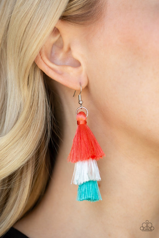 Hold Onto Your Tassel! - orange - Paparazzi earrings
