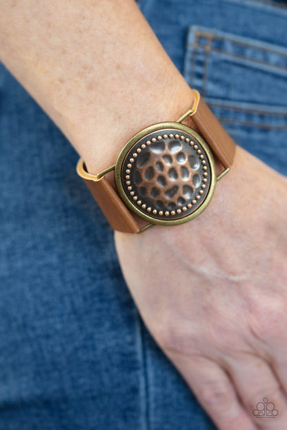 Hold Onto Your Buckle-copper-Paparazzi bracelet