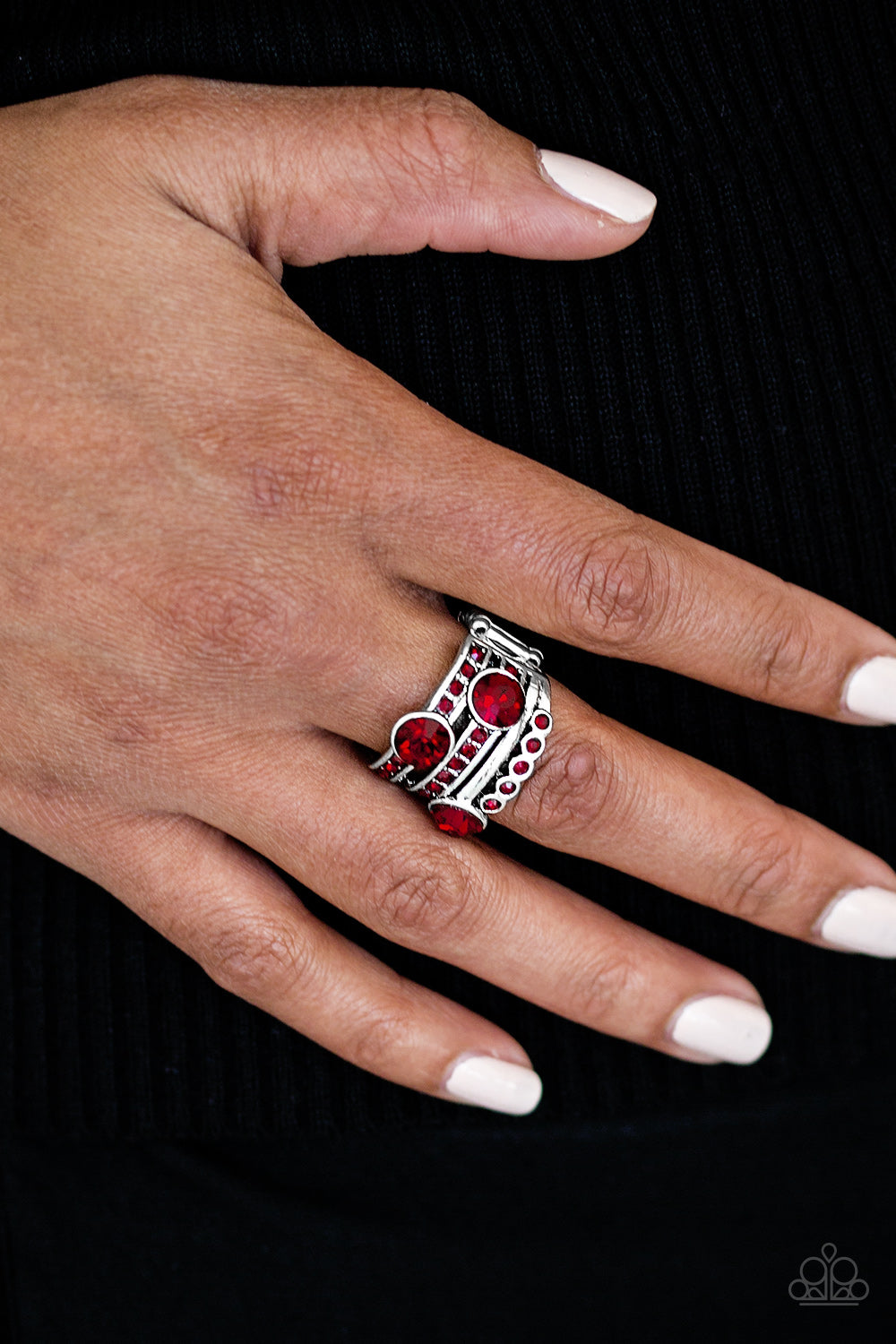Hollywood Glamour - red - Paparazzi ring