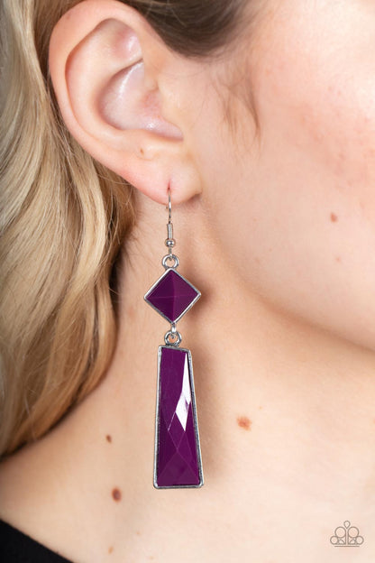 Hollywood Harmony - purple - Paparazzi earrings