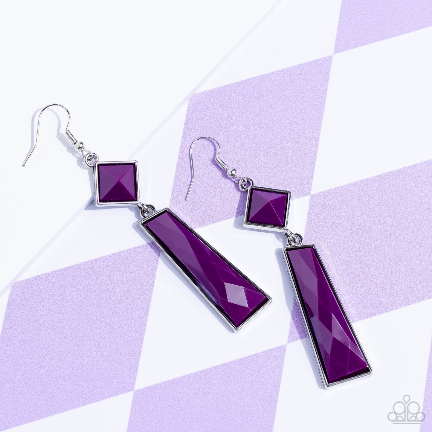 Hollywood Harmony - purple - Paparazzi earrings