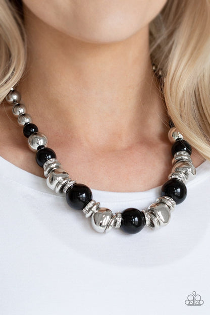 Hollywood HAUTE Spot-black-Paparazzi necklace