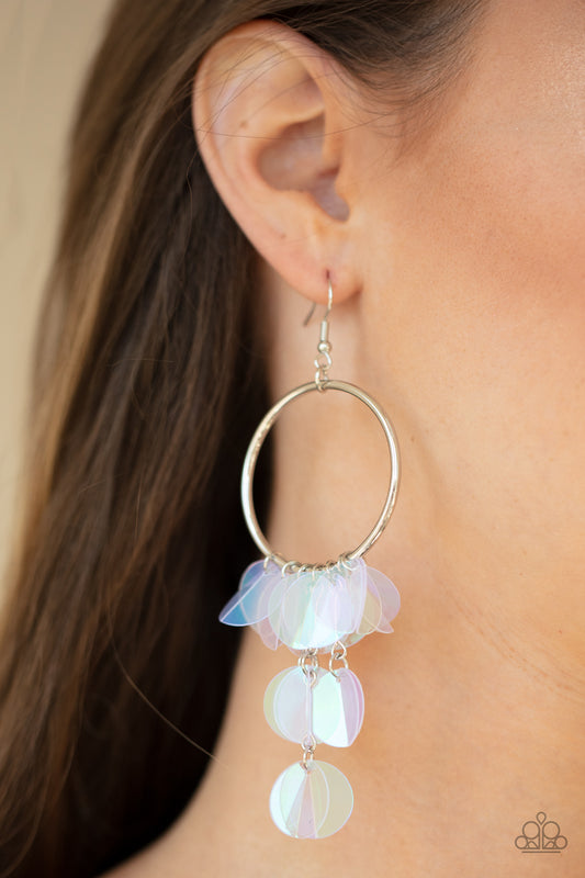Holographic Hype - multi - Paparazzi earrings