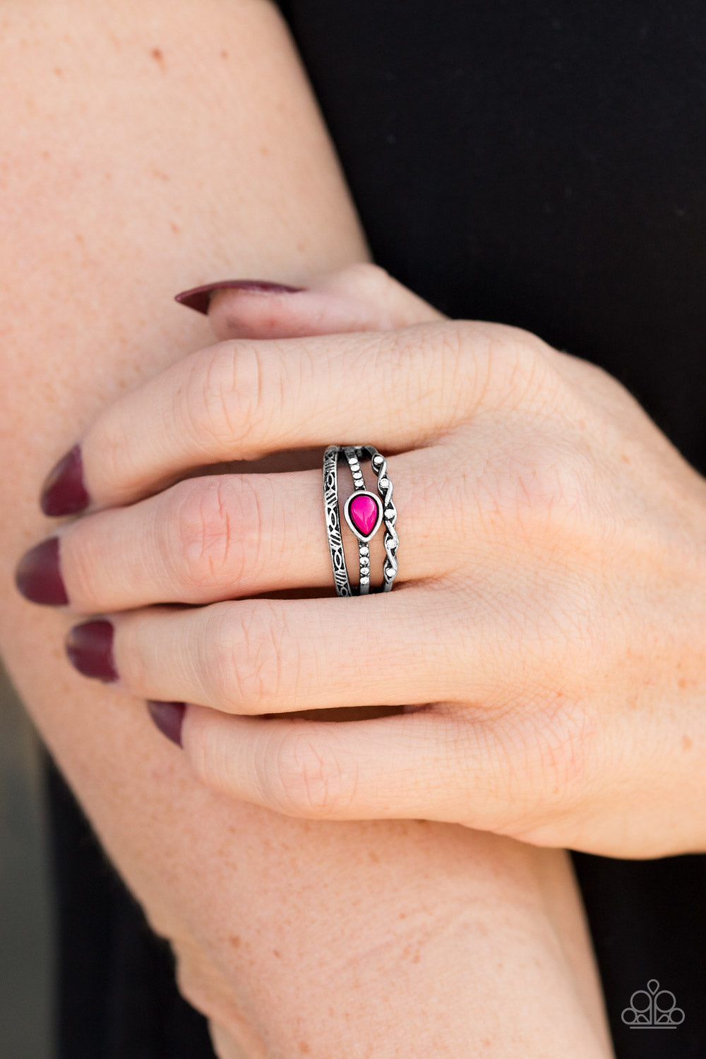 Home is where the Cave is - pink - Paparazzi ring