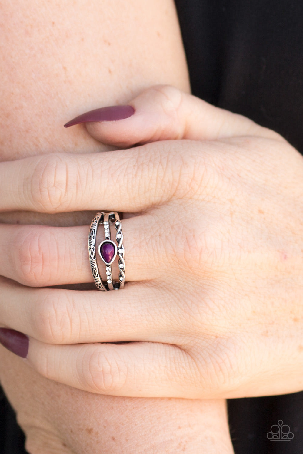Home is where the Cave is - purple - Paparazzi ring