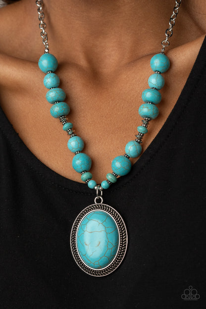Home Sweet HOMESTEAD - blue - Paparazzi necklace