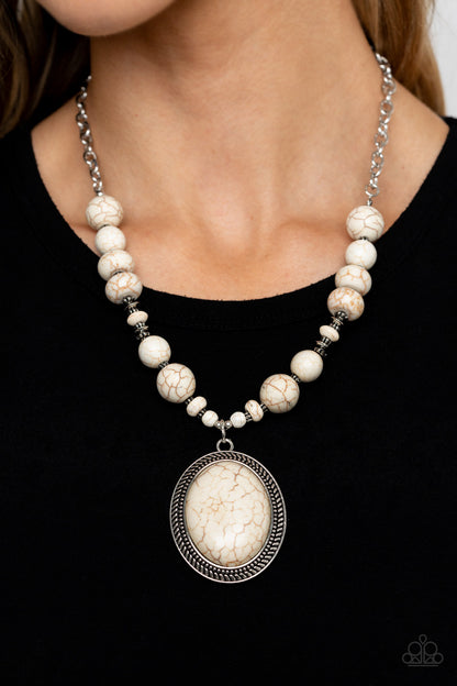 Home Sweet HOMESTEAD - white - Paparazzi necklace