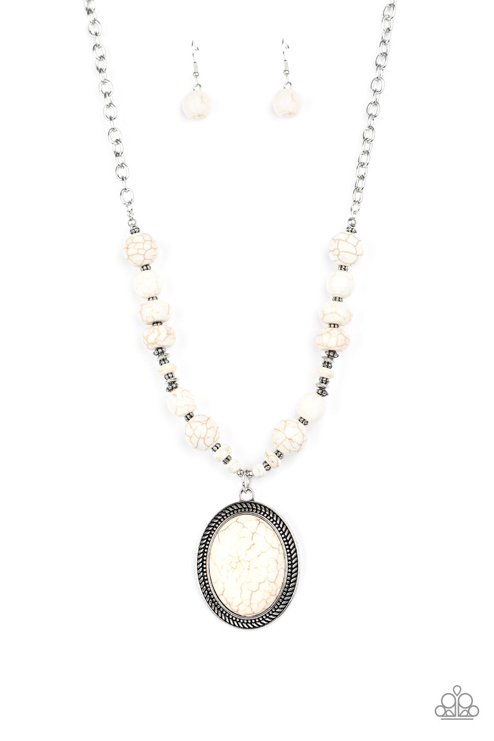 Home Sweet HOMESTEAD - white - Paparazzi necklace