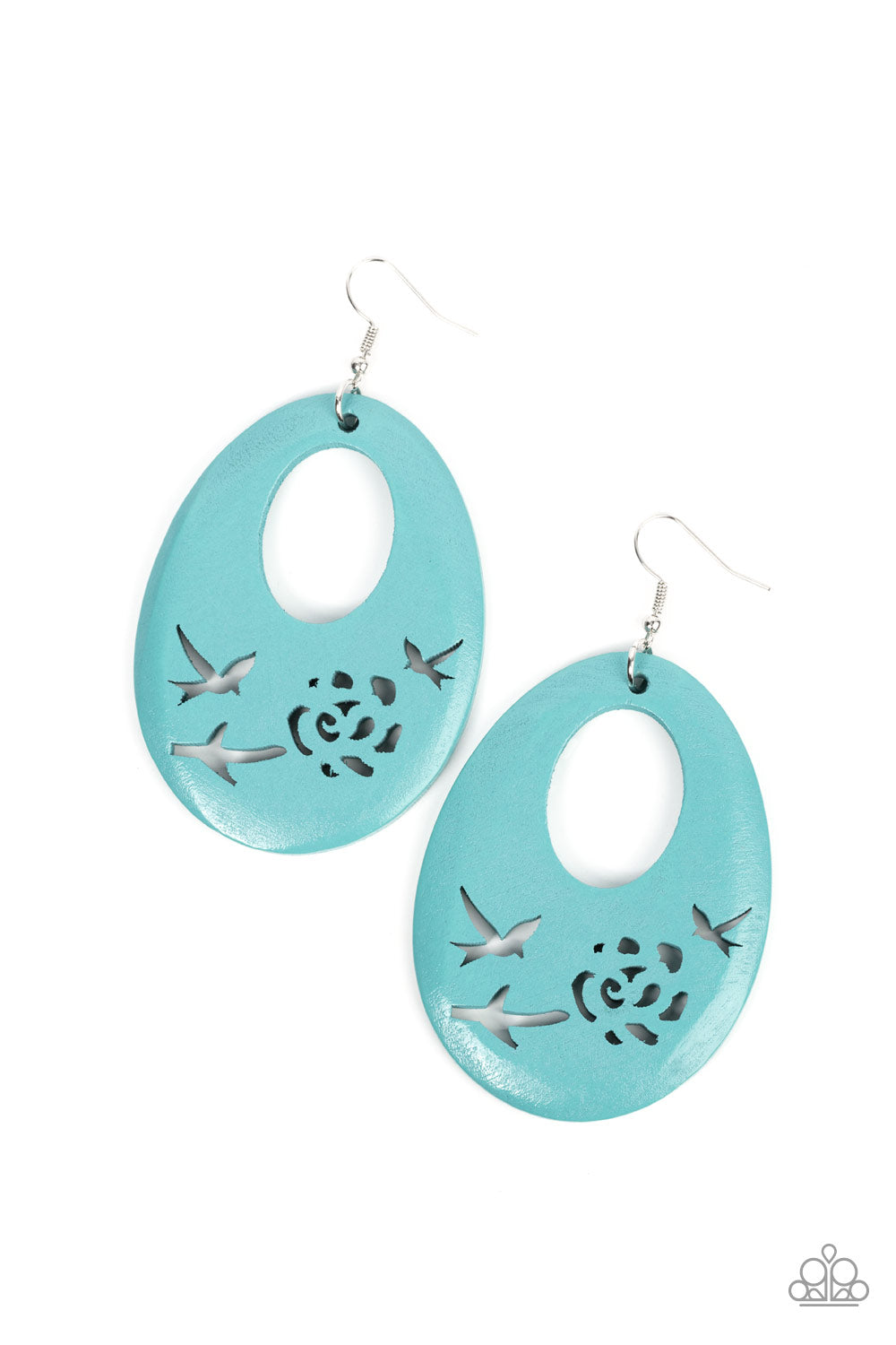 Home TWEET Home - blue - Paparazzi earrings