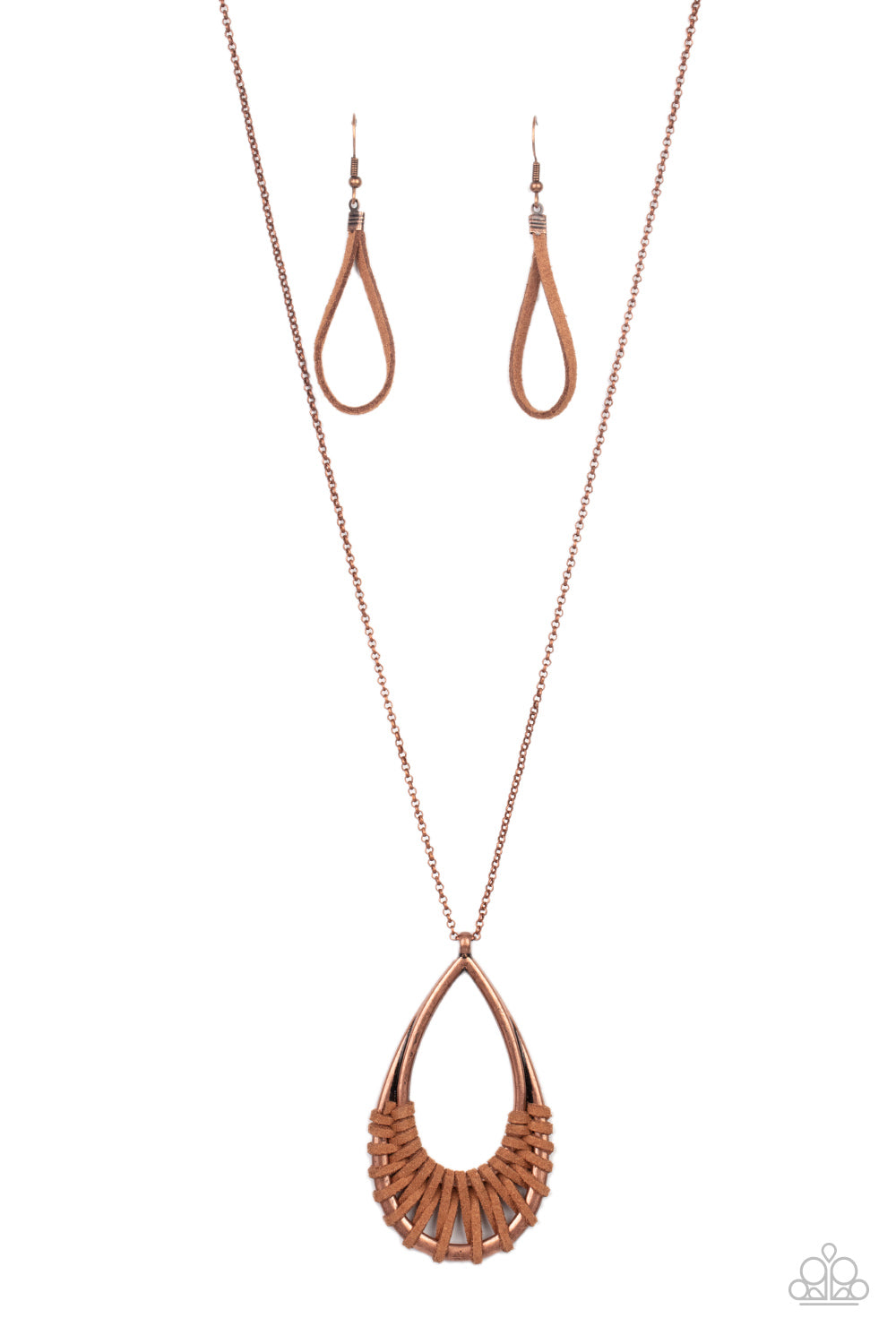 Homespun Artifact - copper - Paparazzi necklace