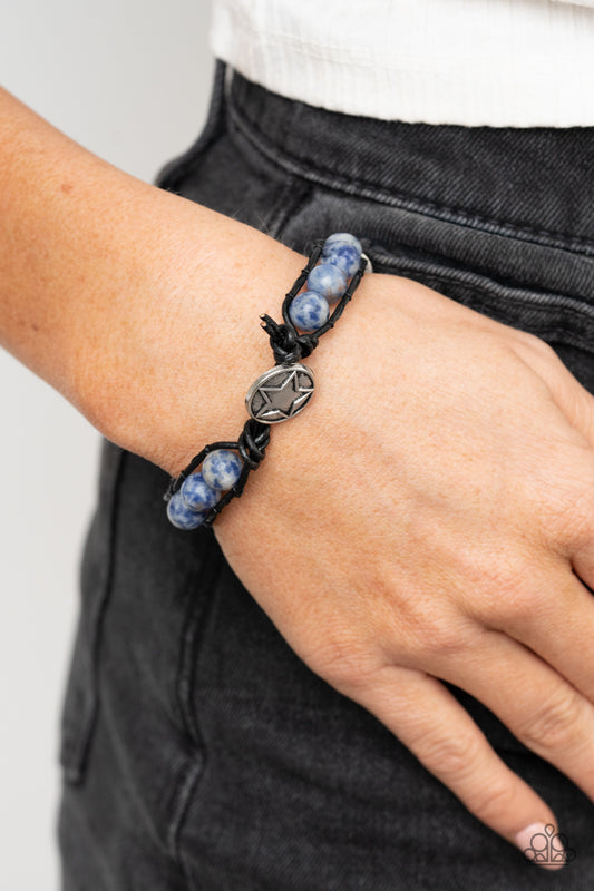 Homespun Stones - blue - Paparazzi bracelet