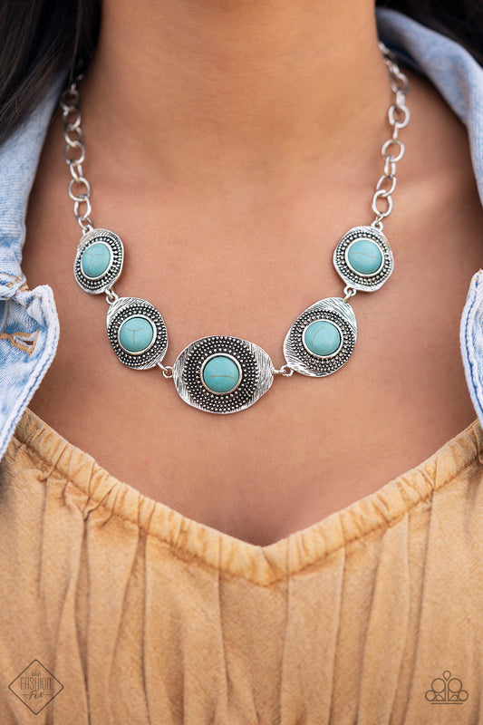 Homestead Harmony - blue - Paparazzi necklace