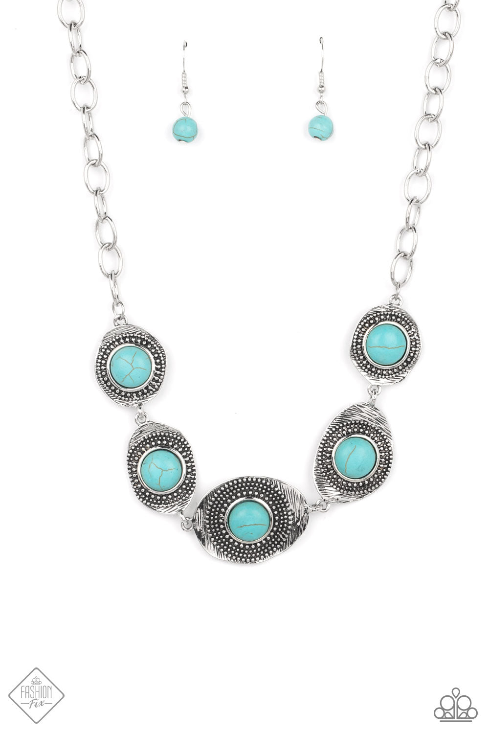 Homestead Harmony - blue - Paparazzi necklace