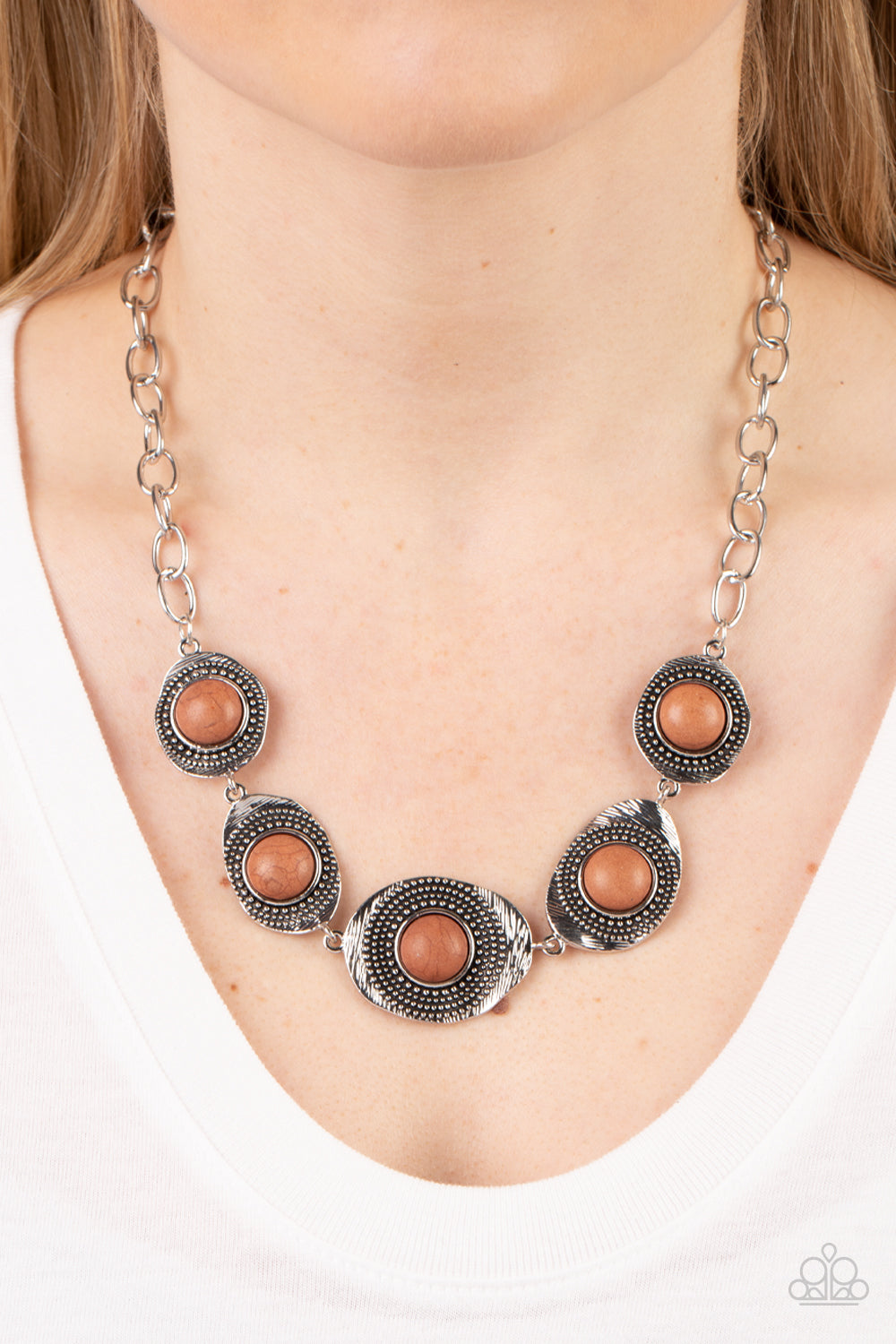 Homestead Harmony - brown - Paparazzi necklace