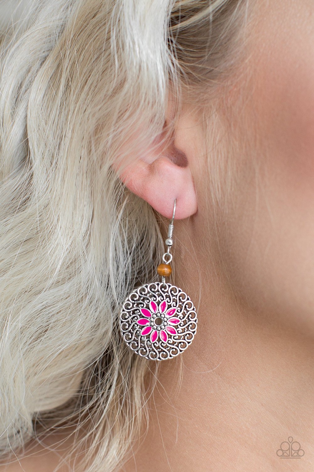 Honolulu Harmony - pink - Paparazzi earrings