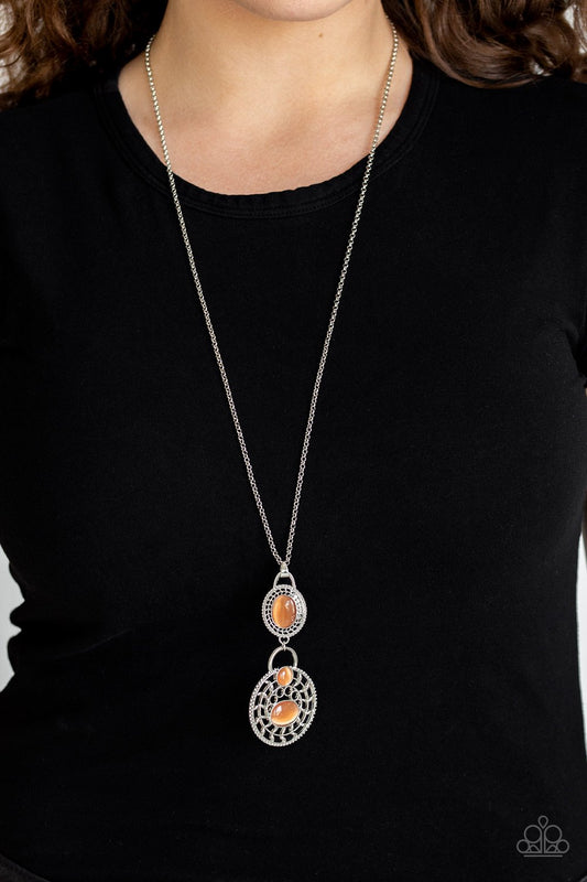 Hook VINE and Sinker - orange - Paparazzi necklace