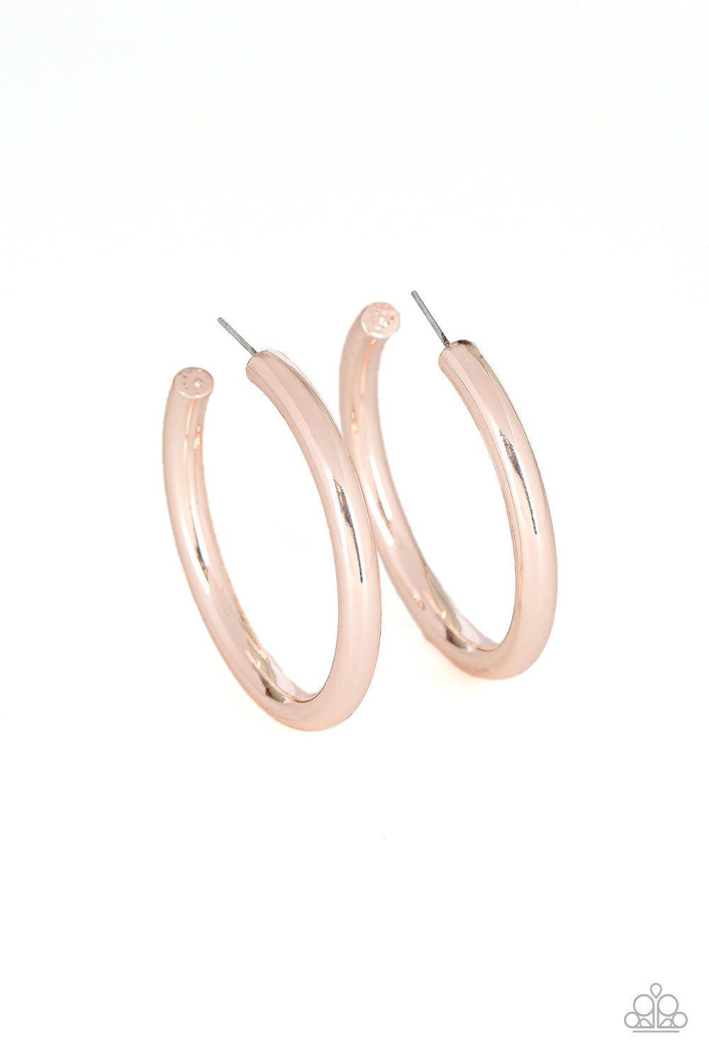 Hoop Hustle - rose gold - Paparazzi earrings