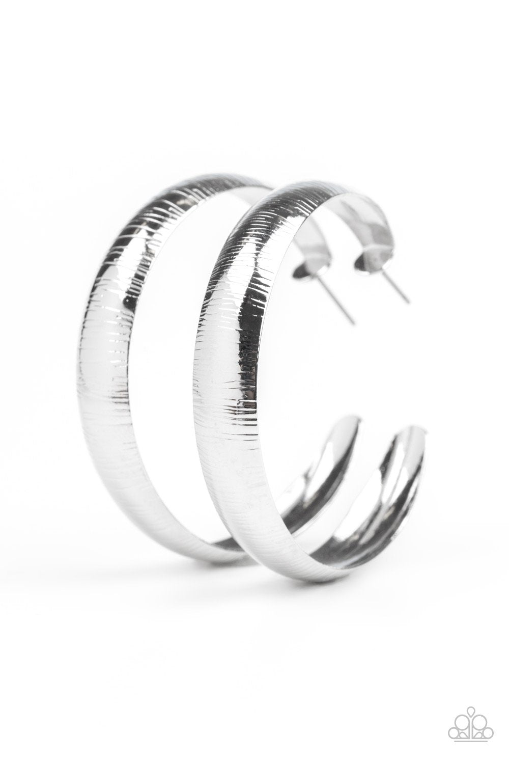 Hoop Wild - silver - Paparazzi earrings