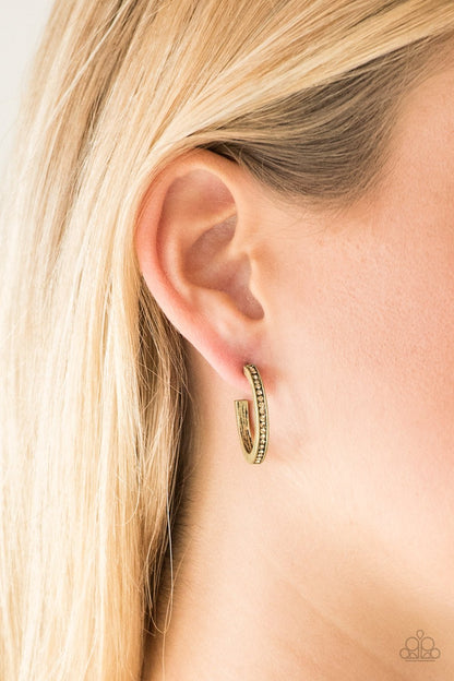Hoop Haven-brass-Paparazzi earrings