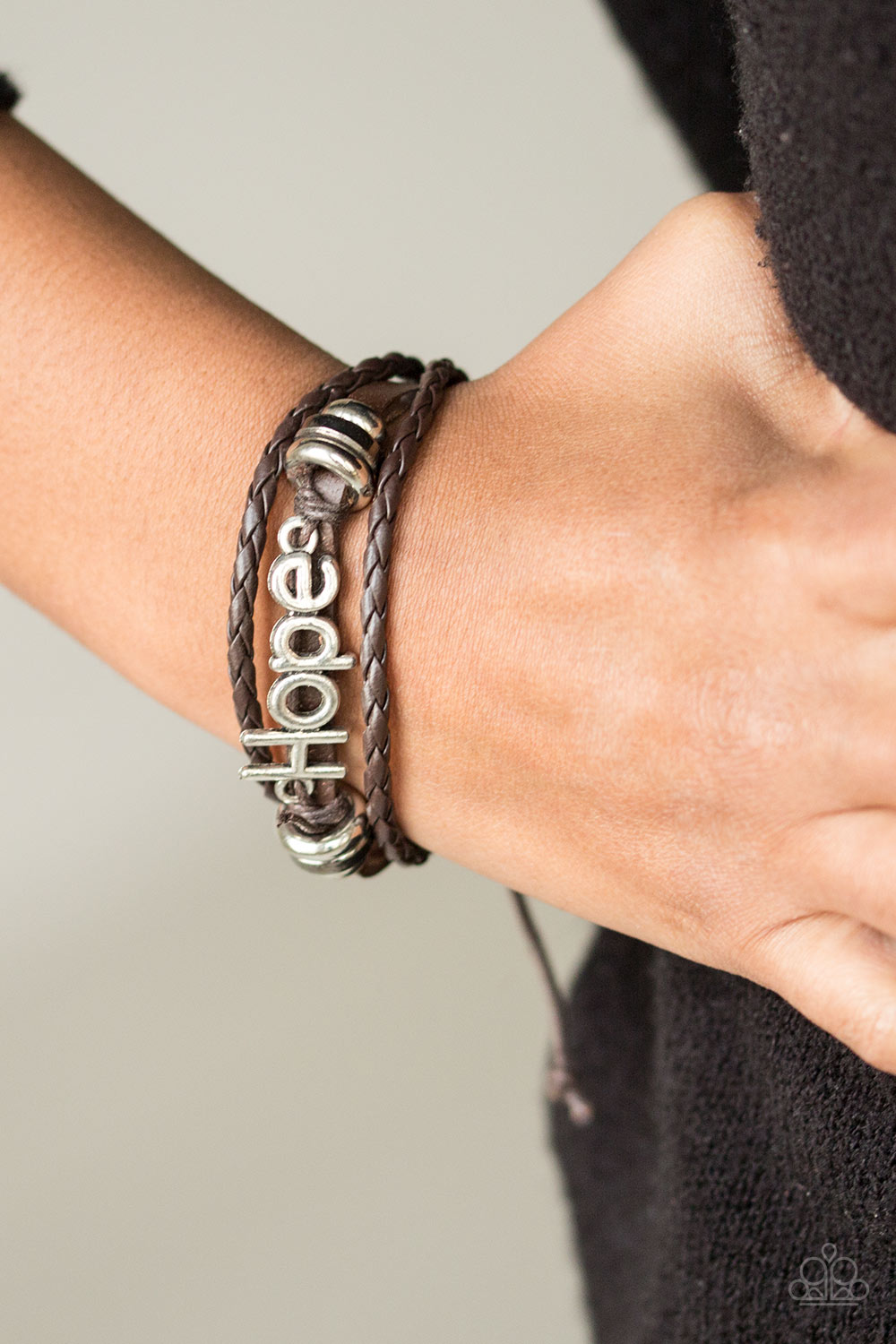 Hope for the Best - brown - Paparazzi bracelet