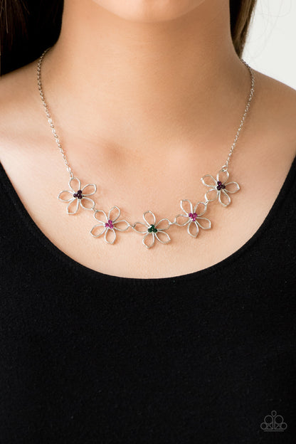Hoppin Hibiscus - multi - Paparazzi necklace